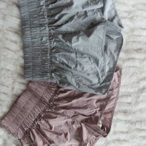 Free People Movement Shorts Size L *Lot Of 2* Pink and blue High Waist